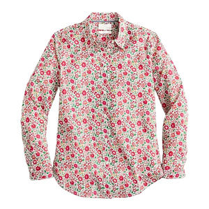 J. Crew Liberty Fabric Slim-Fit Shirt in Liberty Danjo Floral Size 8
